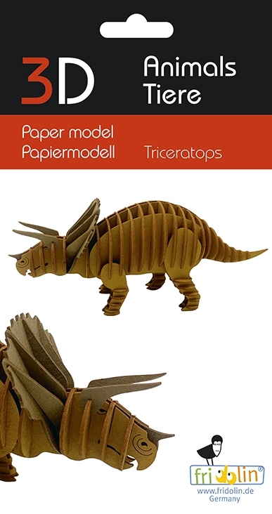 3D model, triceratops