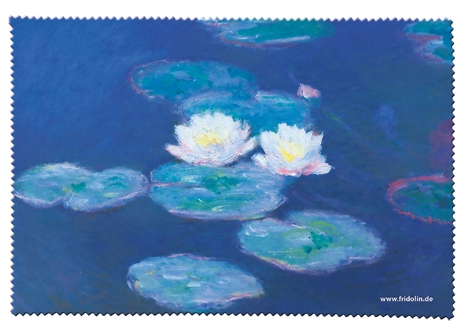 Eyeglass cleaning cloth, Monet, Water lilies
