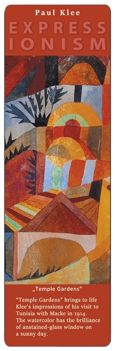 art bookmark, Expressionsm, Paul Klee/TempleGarden