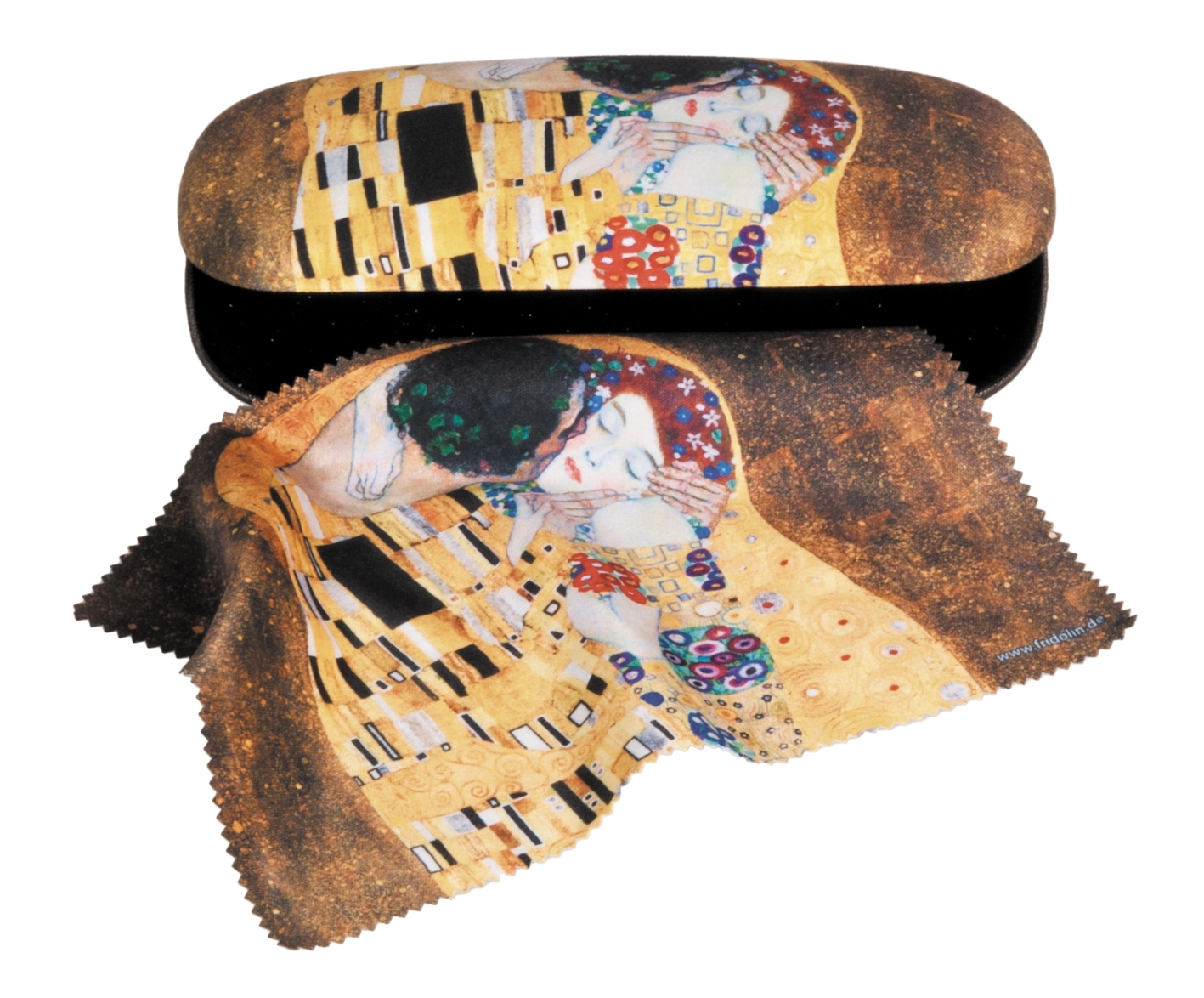 Spectacle case set, Gustav Klimt, The Kiss