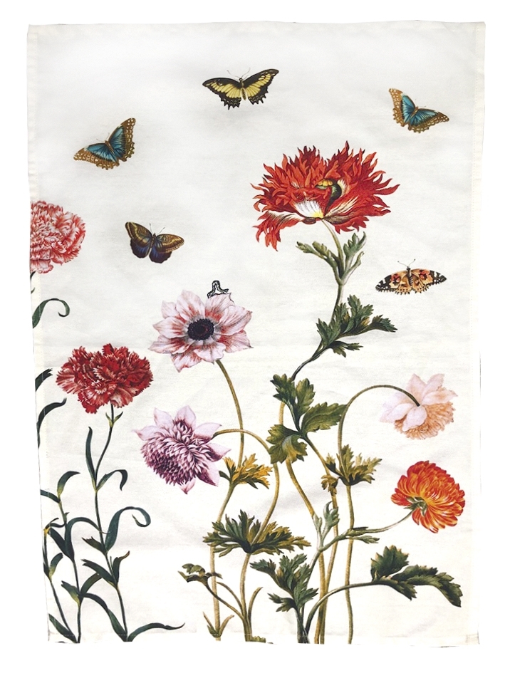 Tea towel, Merian, Flowers