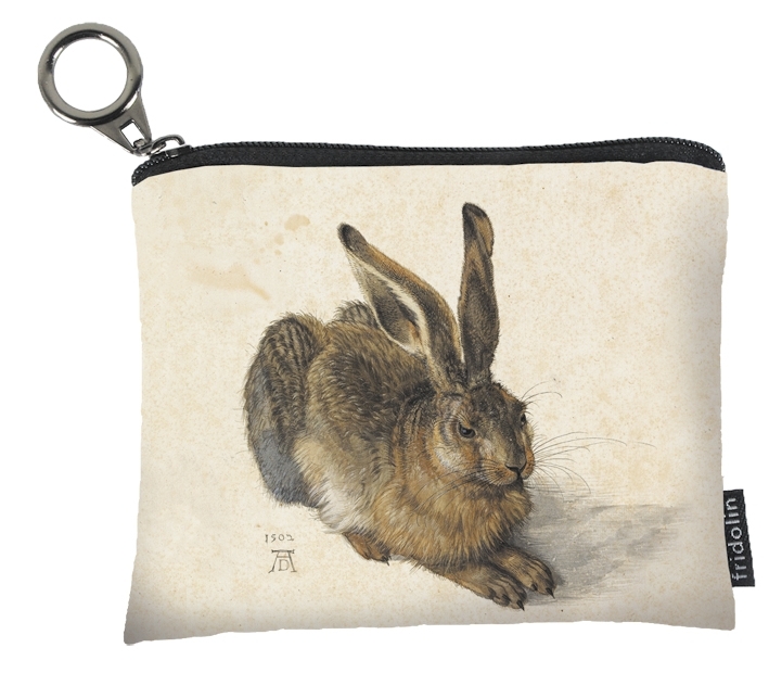 mini-purse with zip, Dürer, Hare