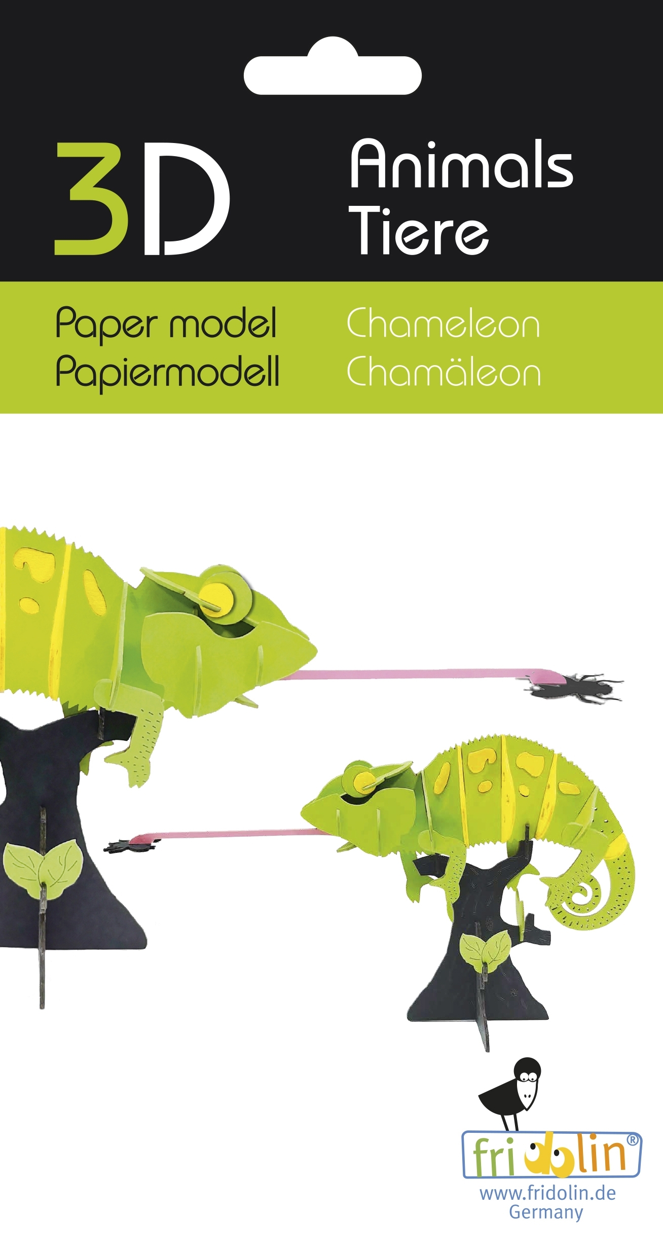 3D model, chameleon