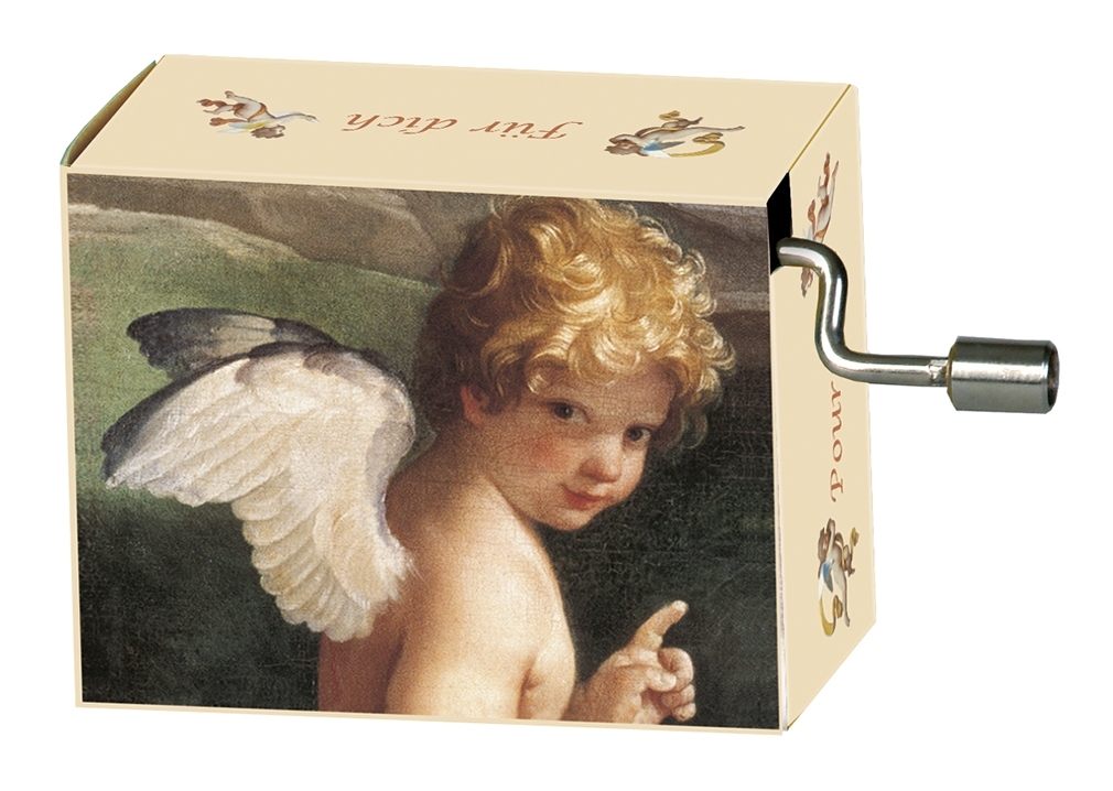 Music box, O Maria, Angel pointing index finger
