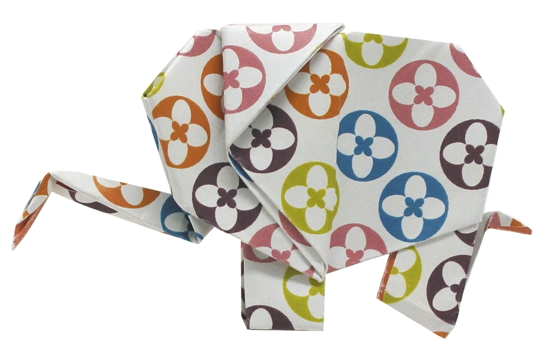 Funny Origami, Elephant, 20 sheets 20x20 cm