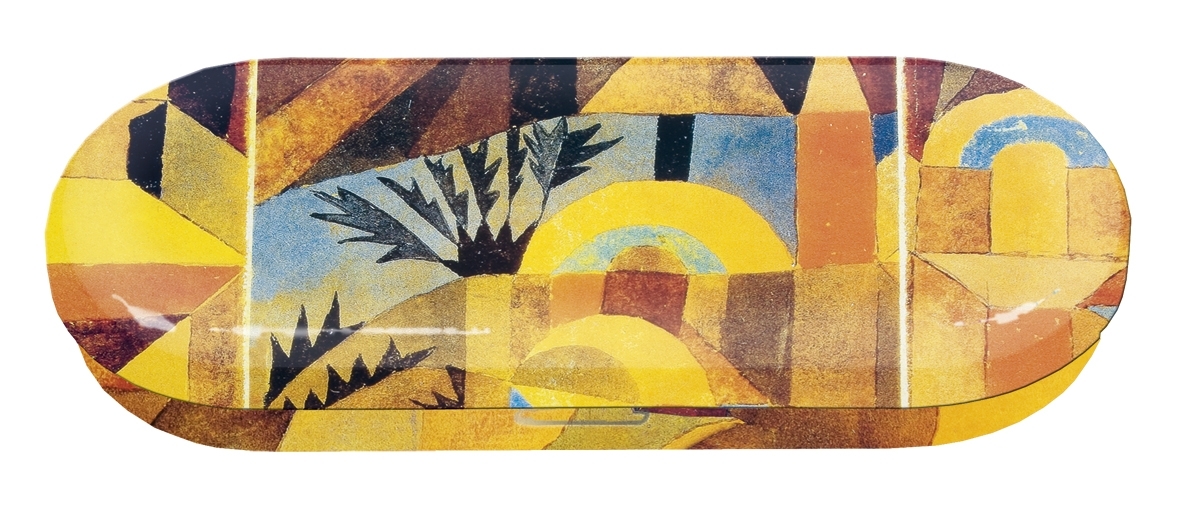 Spectacle case, Paul Klee, Temple garden, metal