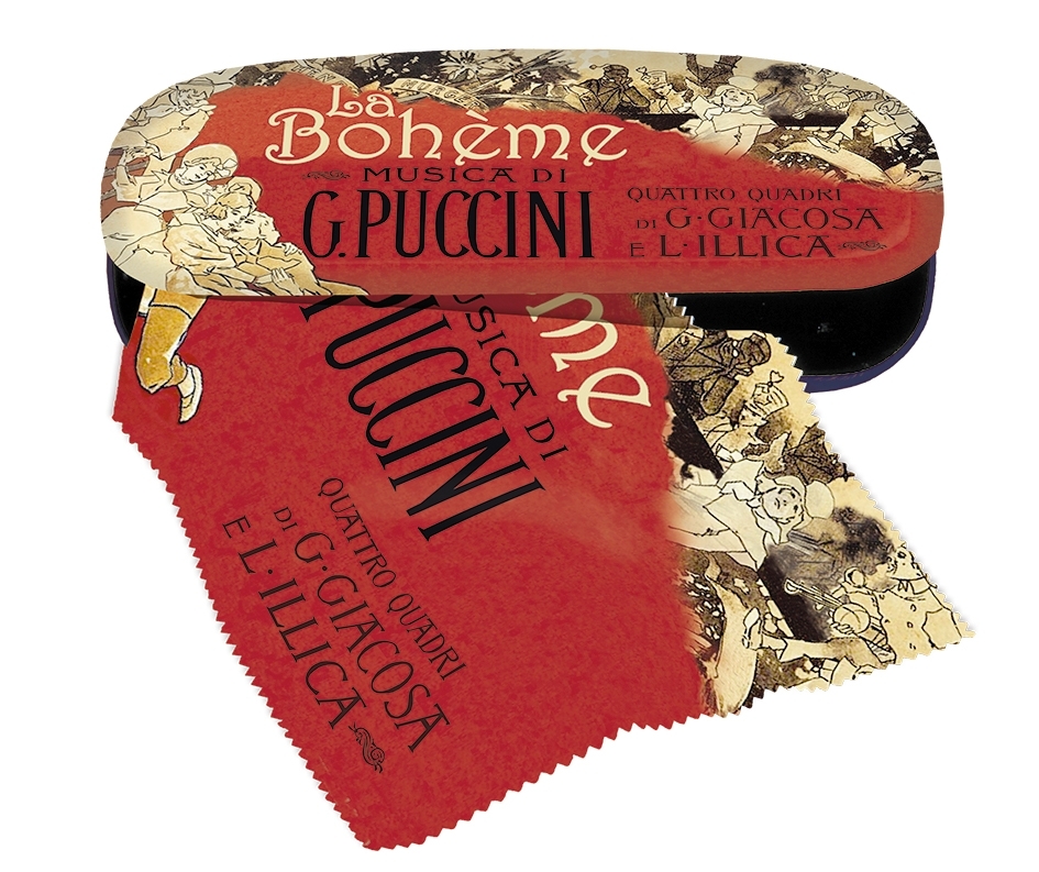 Spectacle case set, Opera, La Bohème, Puccini