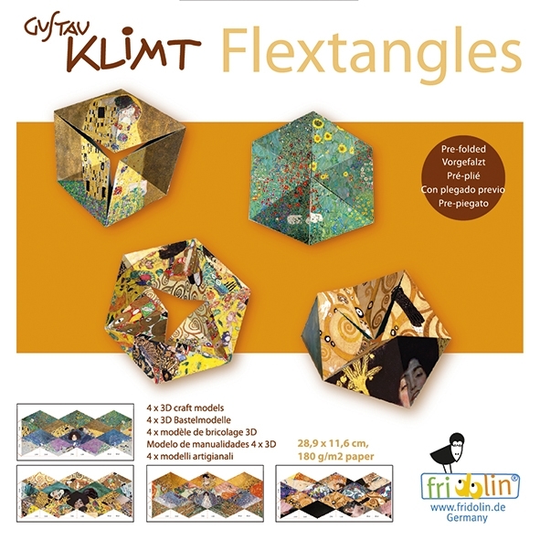 Art Flextangles, Klimt, 4 sheets, 4 motifs