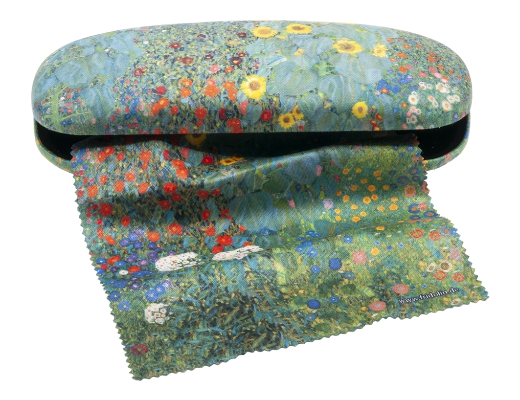 Spectacle case set, Gustav Klimt, Farm Garden