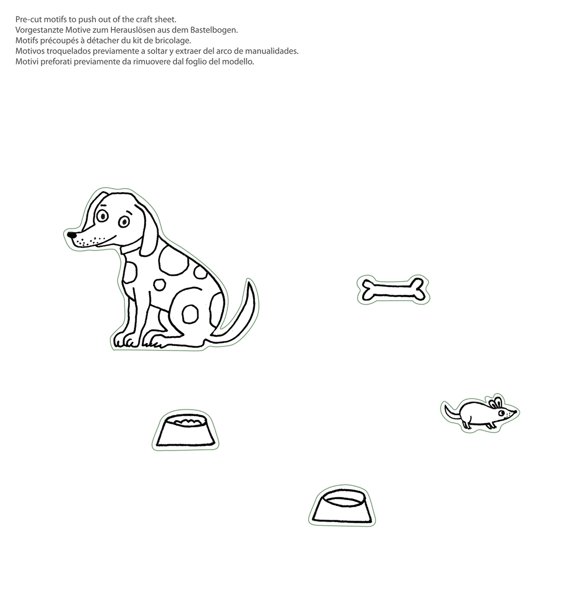 Craft kit, dog with bowl