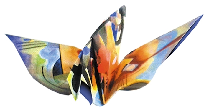 Art-Origami, Bird, Kandinsky, 20 sheets 15x15 cm