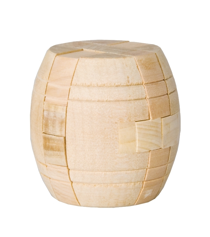 IQ-Test, Wooden puzzle, Barrel