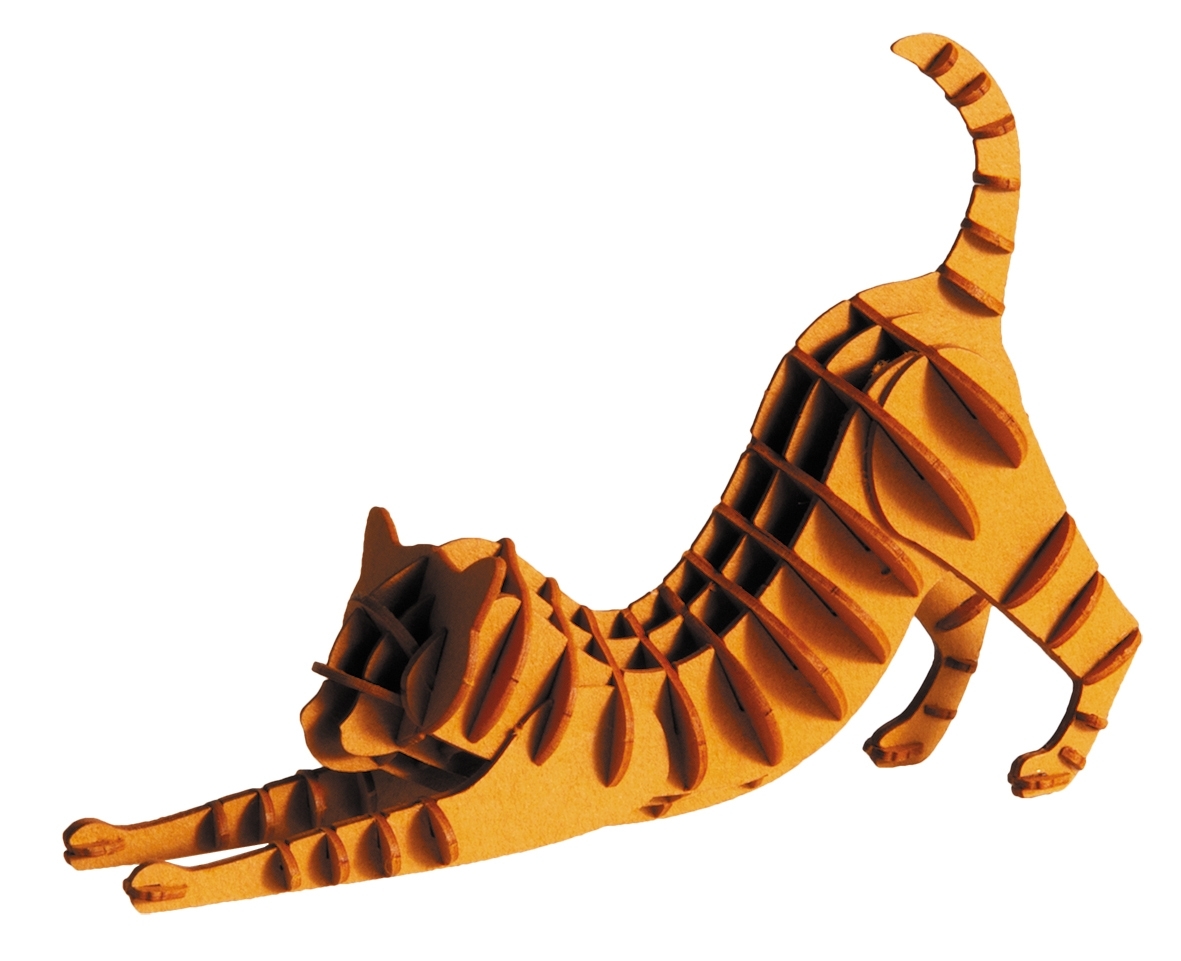 3D model, cat red-brown