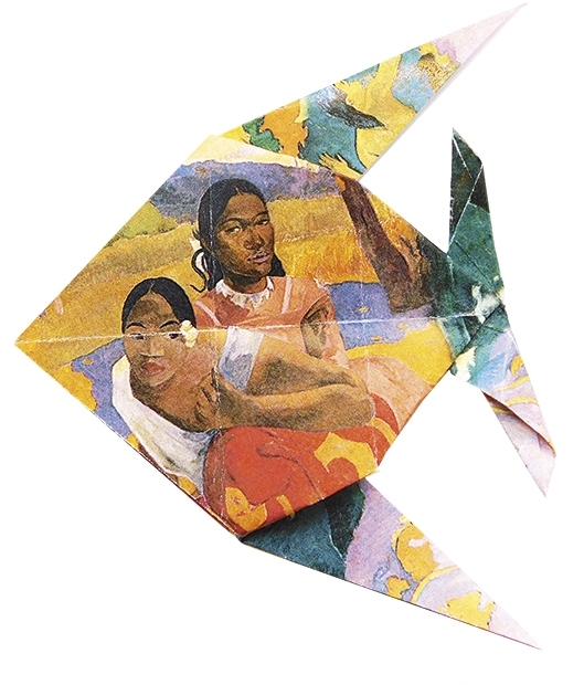 Art-Origami, Fish, Gauguin, 20 sheets, 15x15 cm