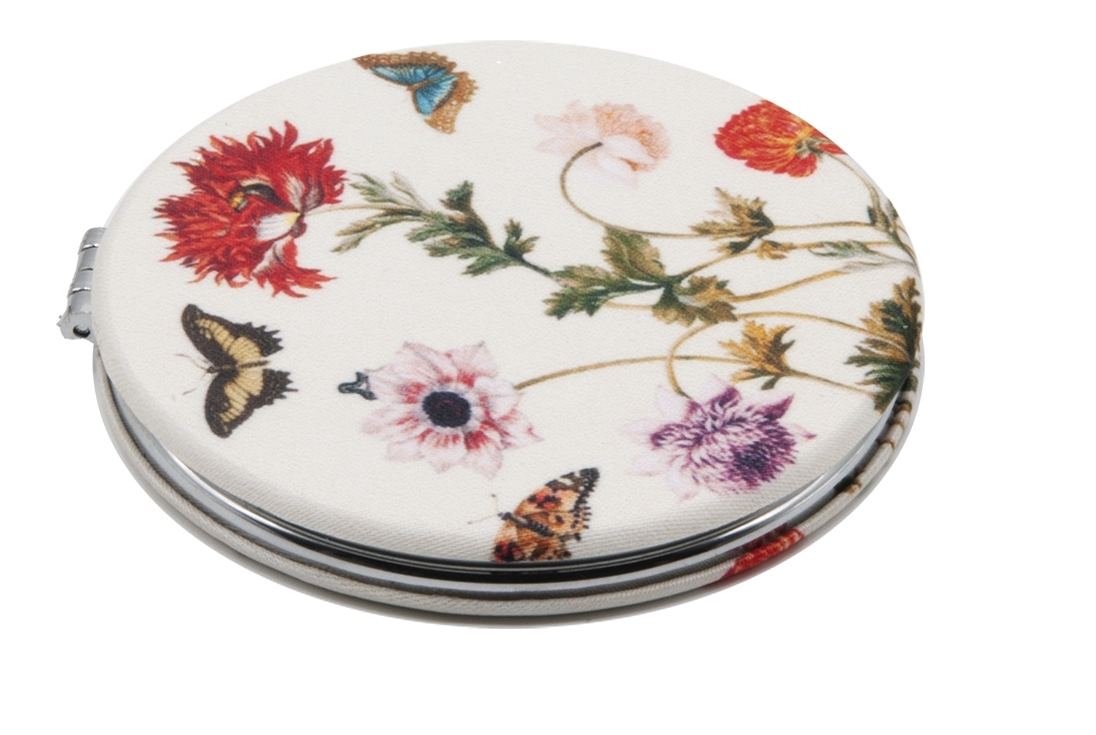 Pocket mirror, Merian, Flowers