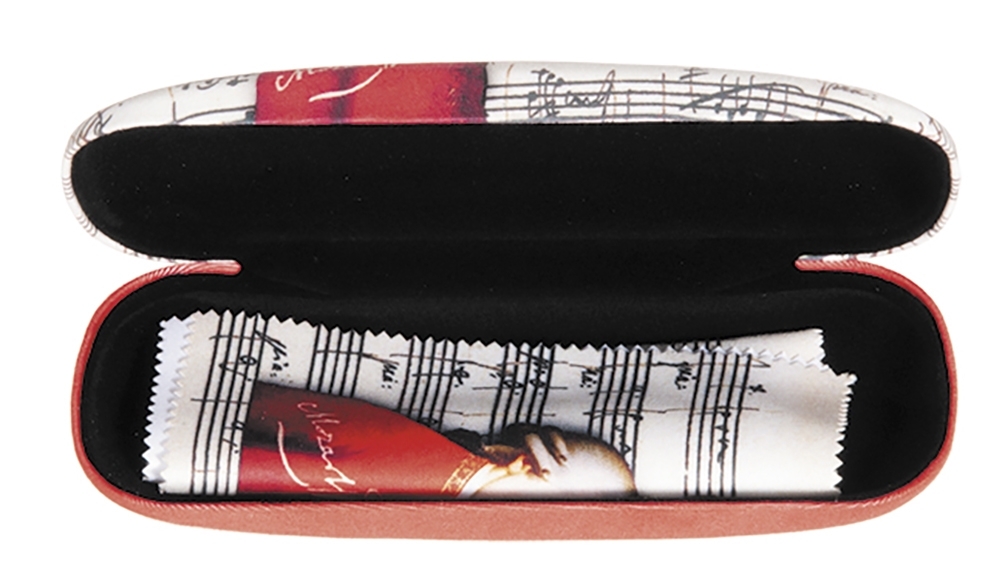 Spectacle case set, Mozart, Portrait
