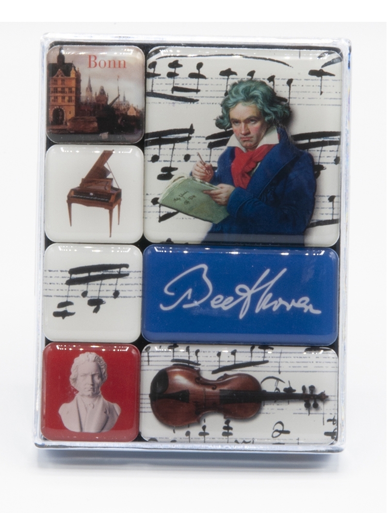 Magnets, Beethoven, in transparent box