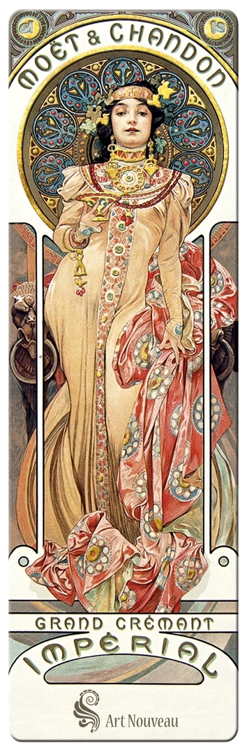 bookmark, Art Nouveau, Sarah