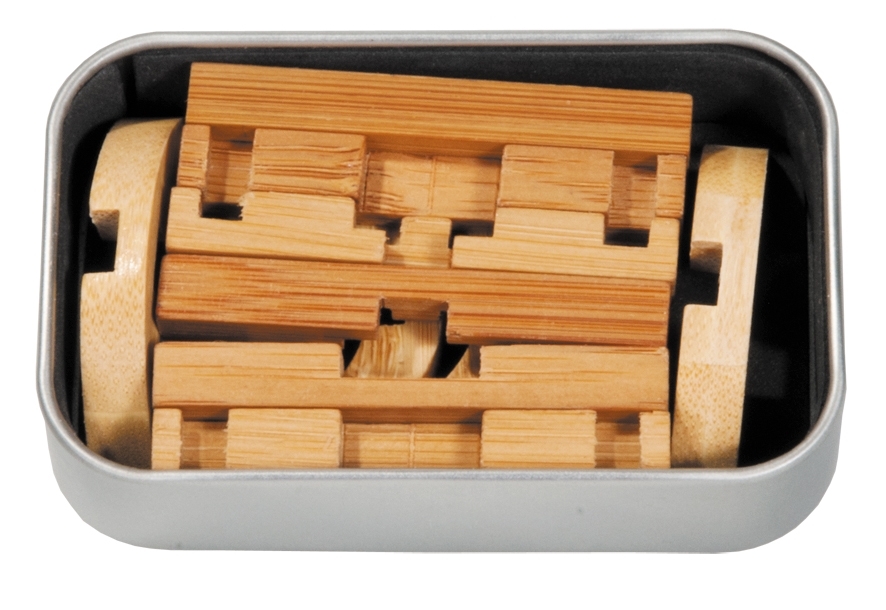 IQ-Test in a box, bamboo, Double Disc