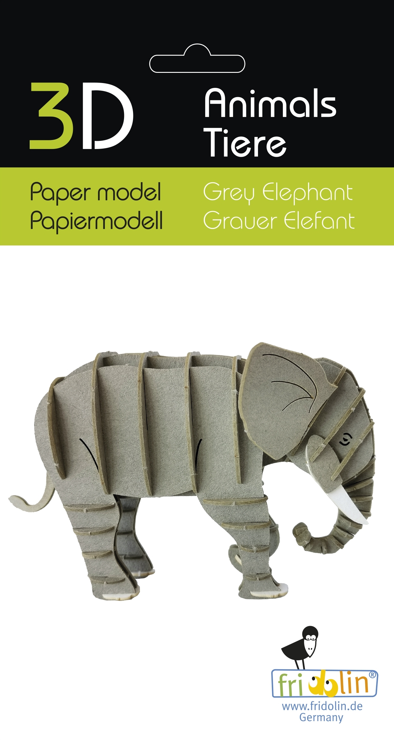 3D model, elephant, grey