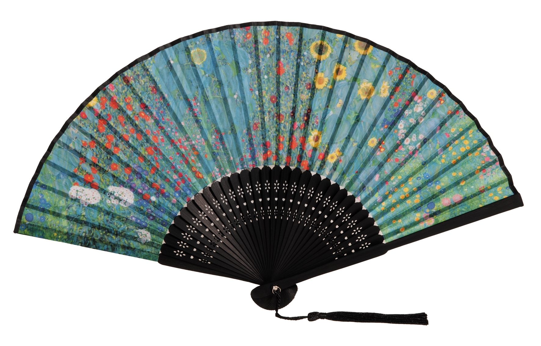 Fan, Klimt, Farm garden, with bag, bamboo