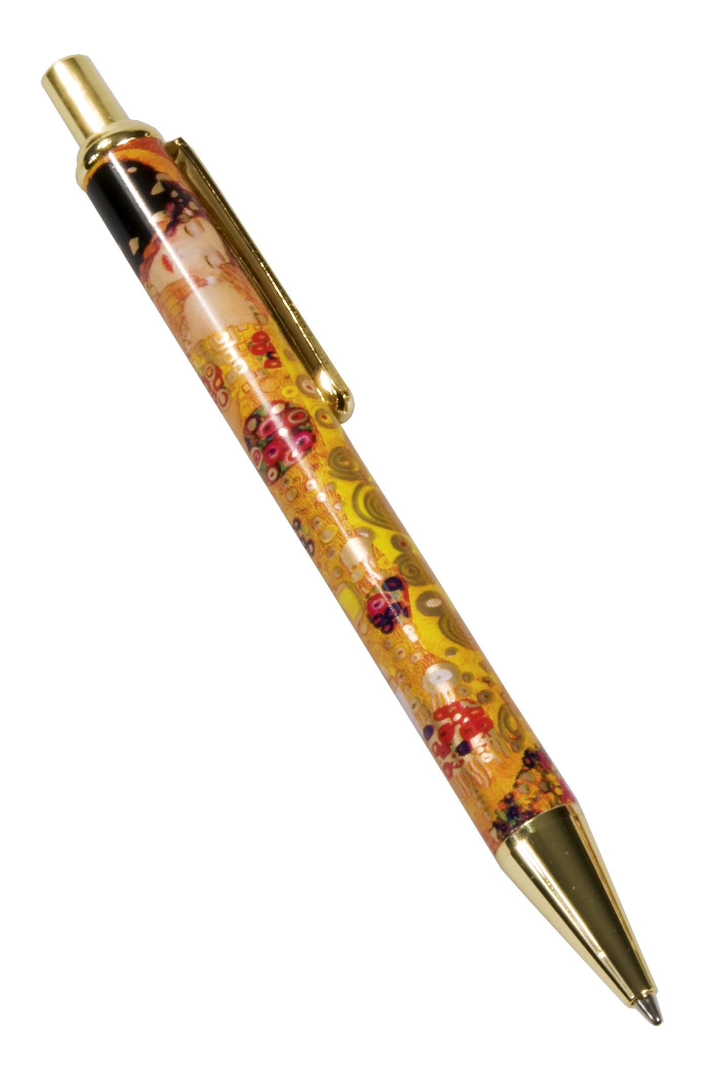 ball point pen, Gustav Klimt, The Kiss, metal