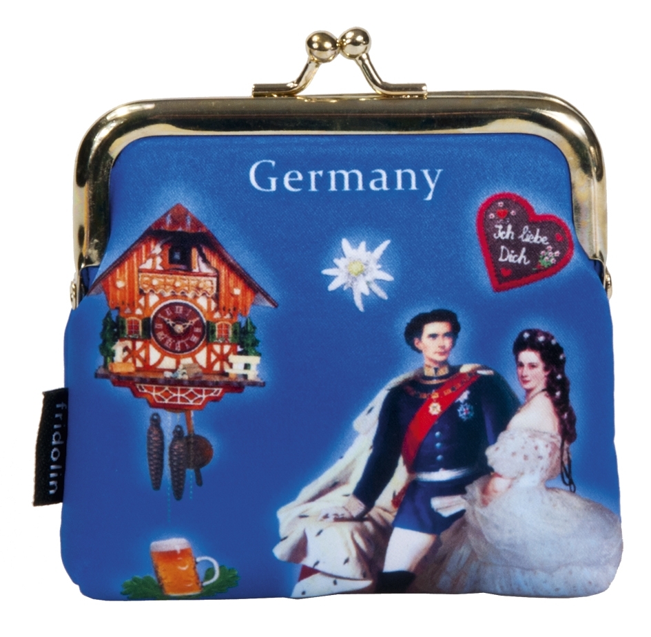 Click purse, Germany, blue