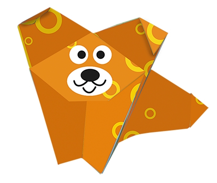 Kids-Origami, Dog 20 sheets 15x15 cm