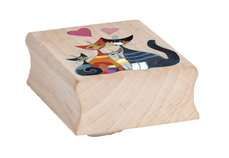 wooden rubber art stamp,  Wachtmeister/Momenti di