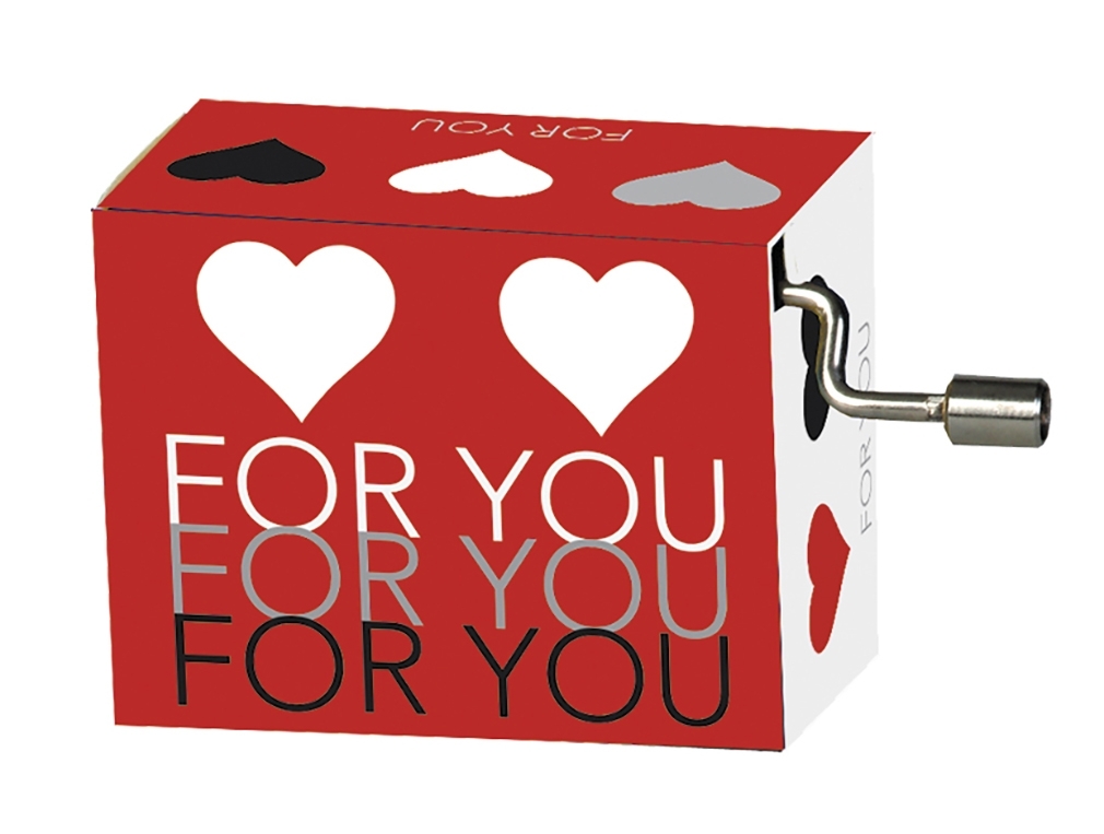 Music box, Happy Birthday, for you, with hearts