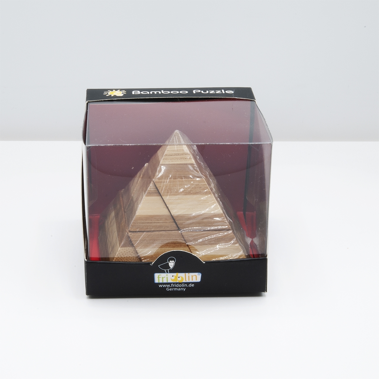 IQ-Test, bamboo puzzle, Pyramid