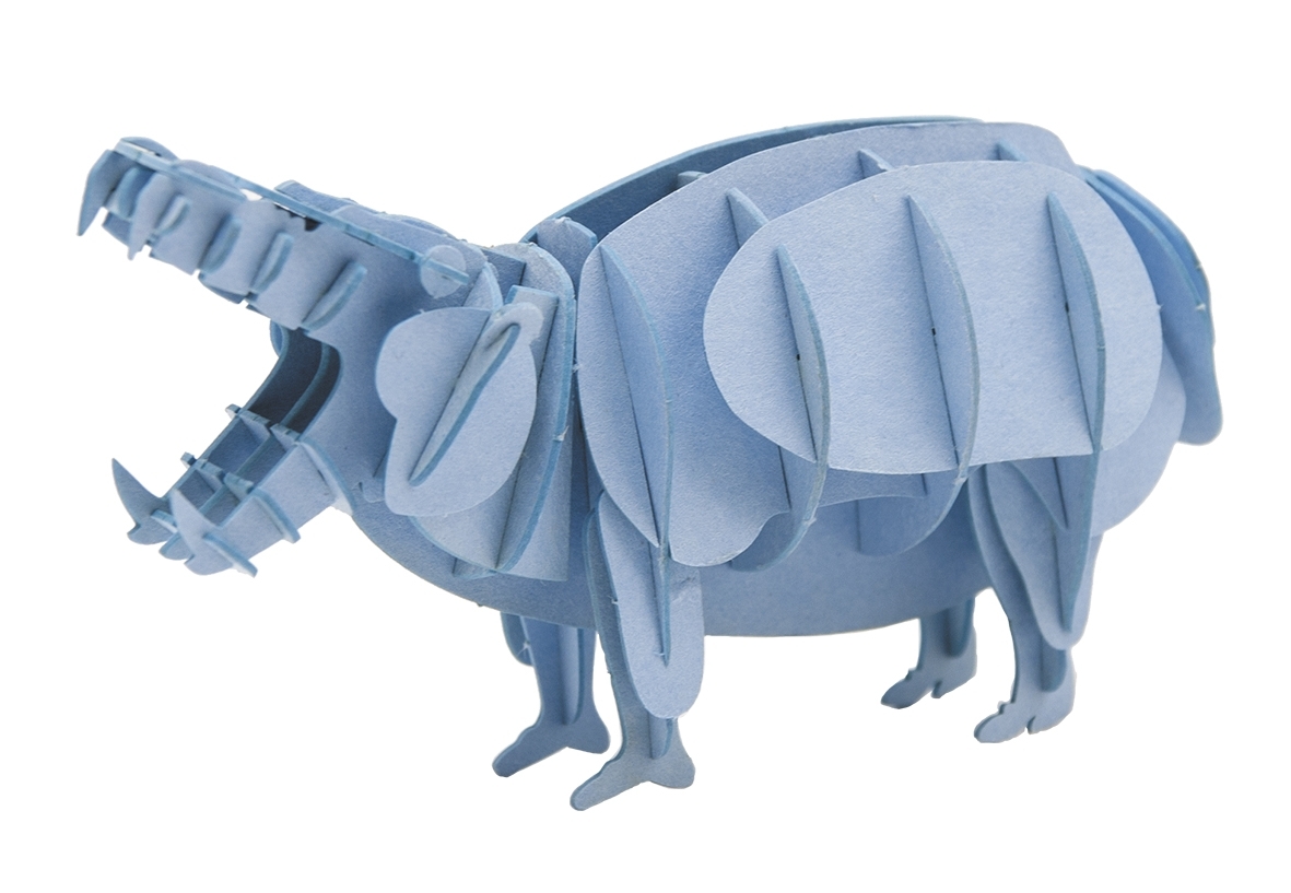 3D model, hippopotamus
