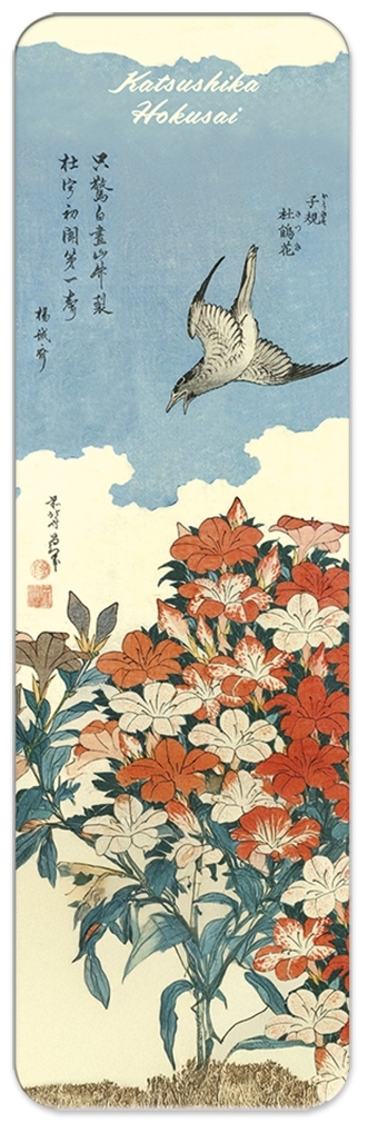 bookmark, Hokusai, Bird and Blossoms