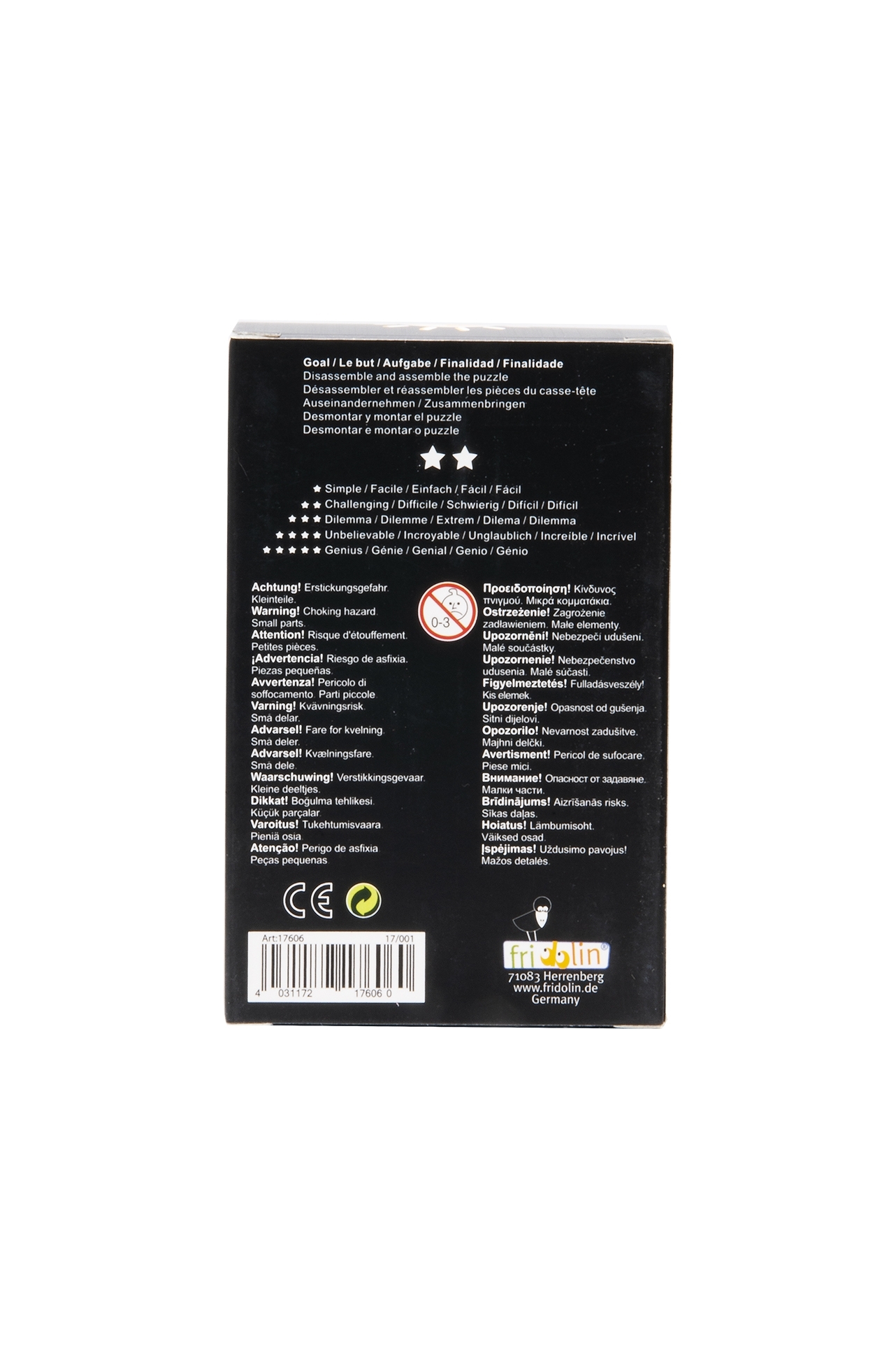 IQ-Test, M and W, large, metal