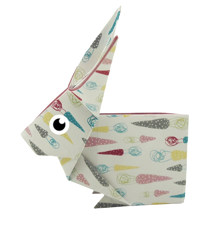 Funny Origami, Rabbits, 20 sheets 15x15 cm