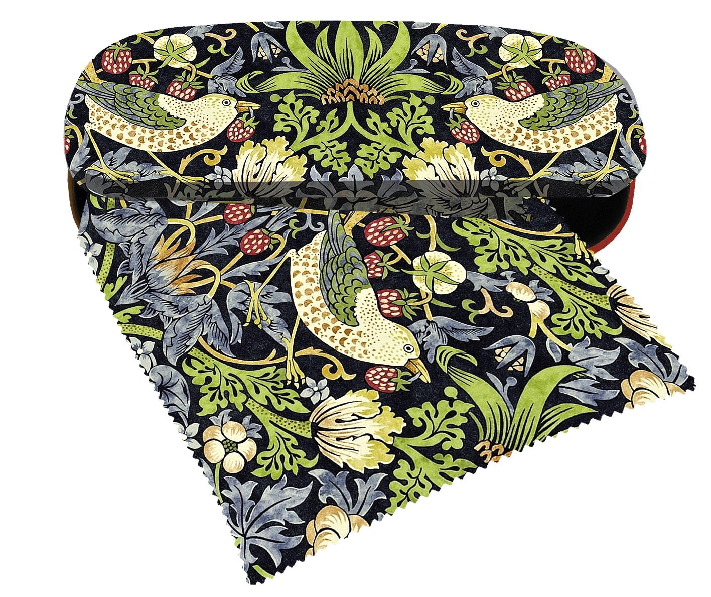 Spectacle case set, Morris, Strawberry Thief