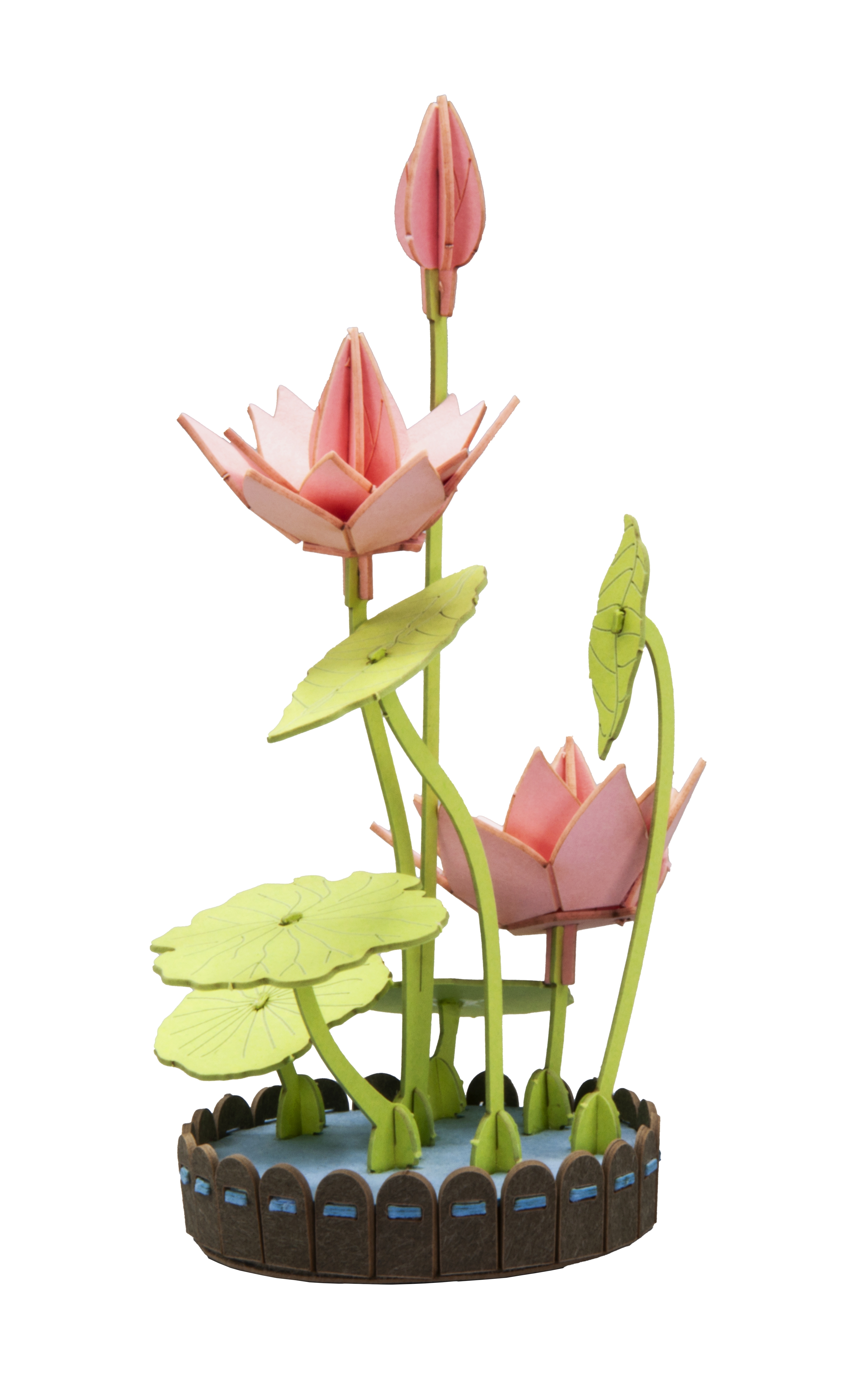 3D model, lotus flower