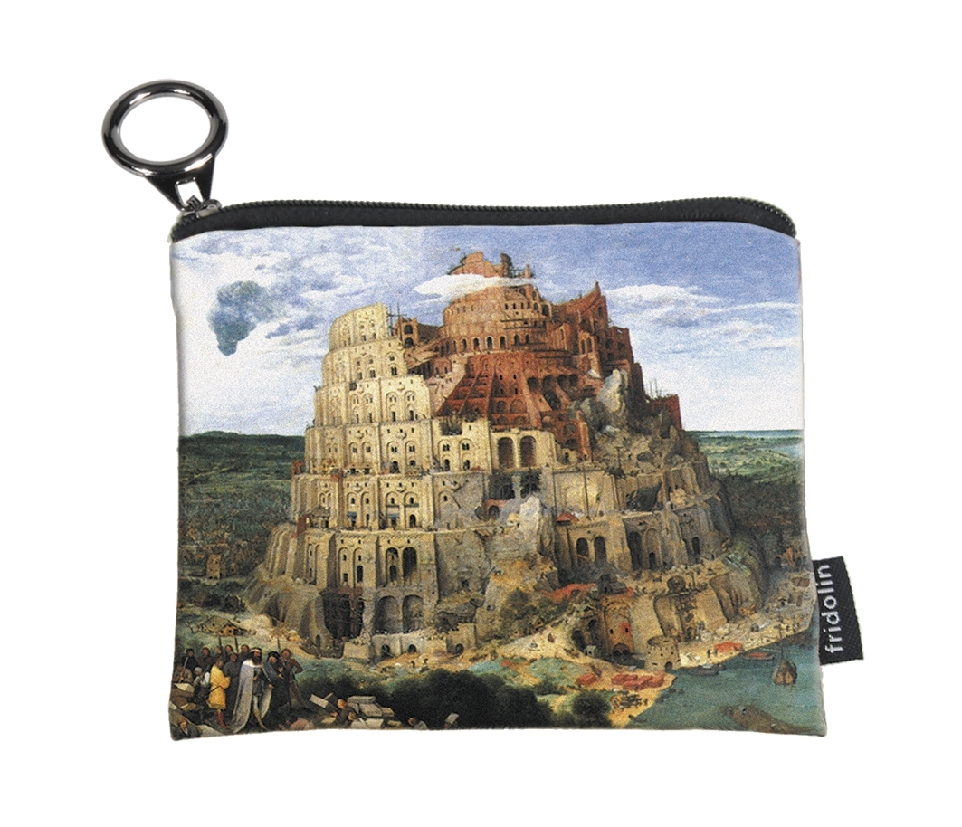 mini-purse with zip, Bruegel, Tower of Babel
