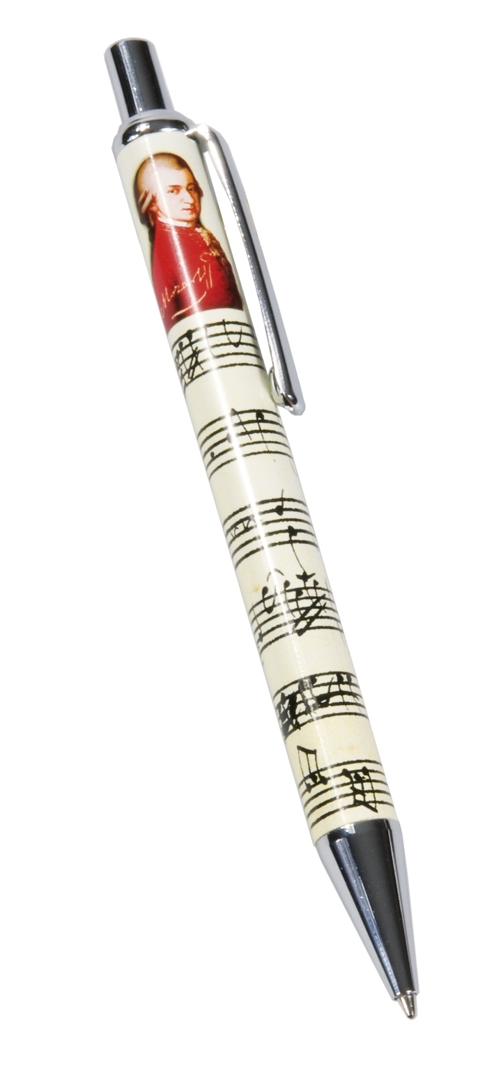 ball point pen, Mozart , metal