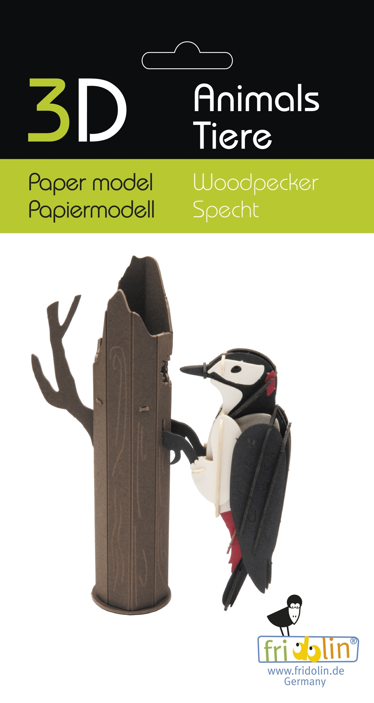 3D model, woodpecker