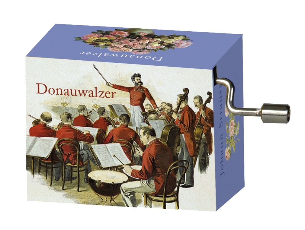 music box, Blue Danube, orchestra