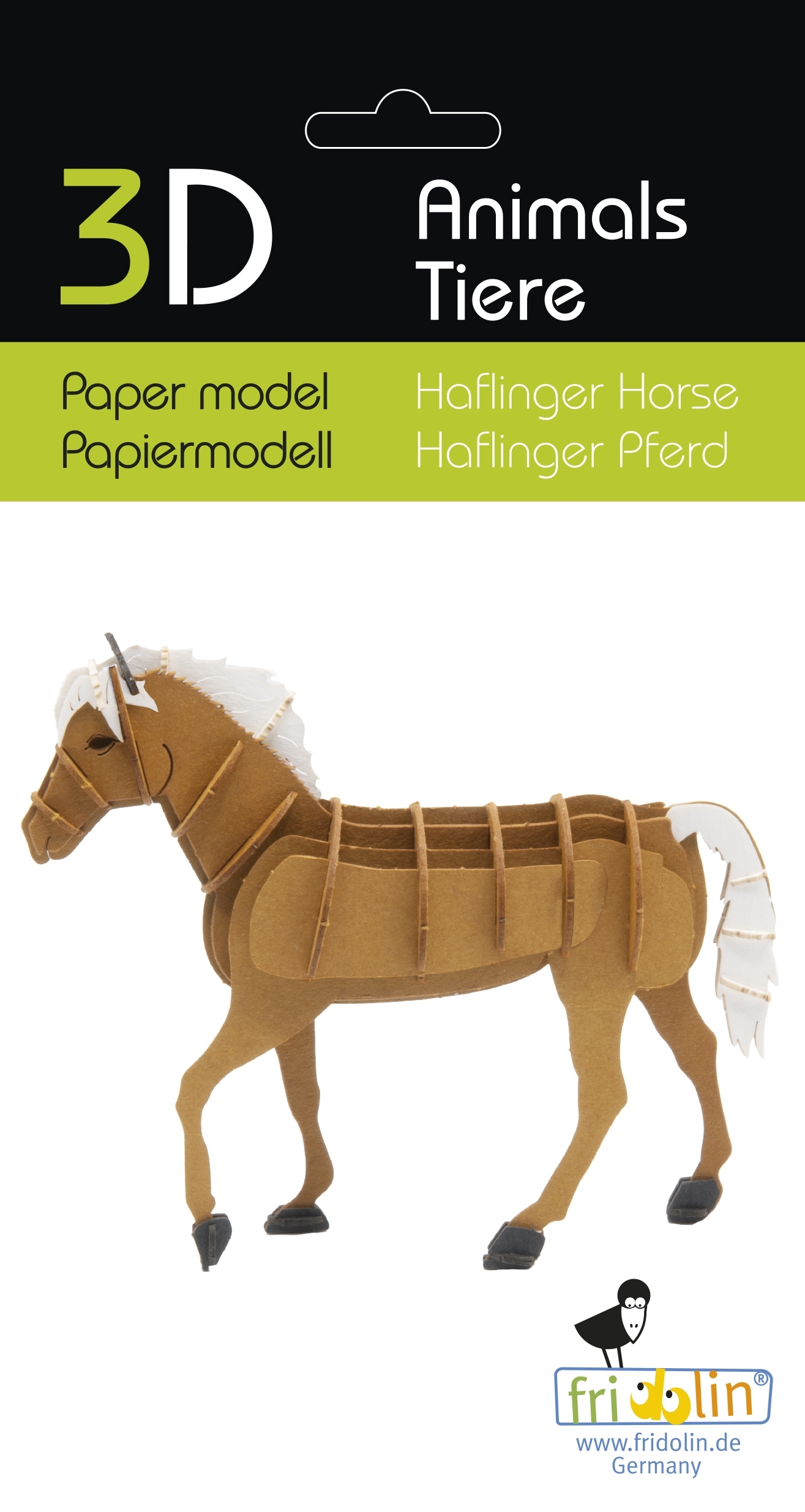 3D model, haflinger