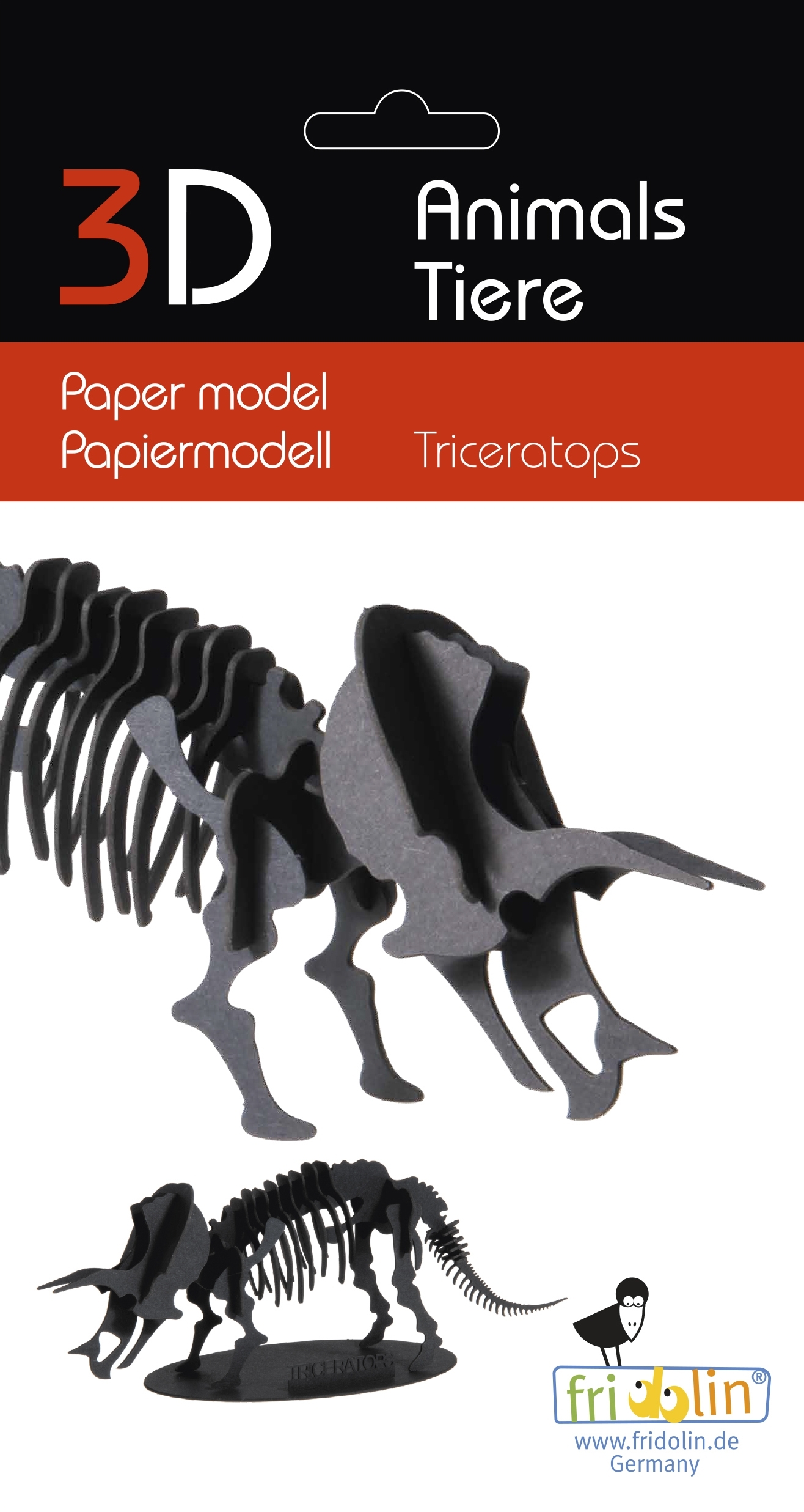 3D model, triceratops