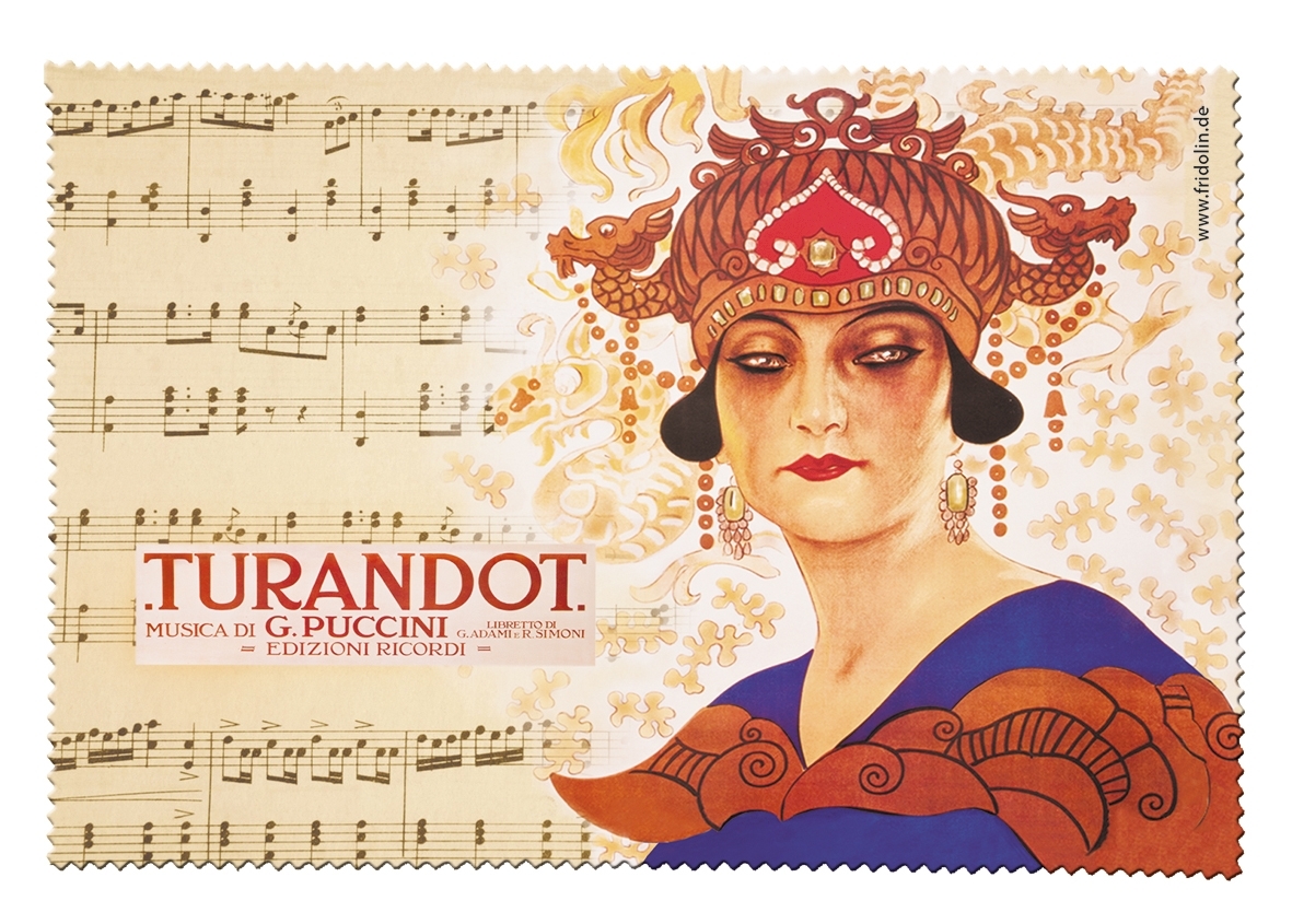 Eyeglass cleaning cloth, Opera, Turandot, Puccini