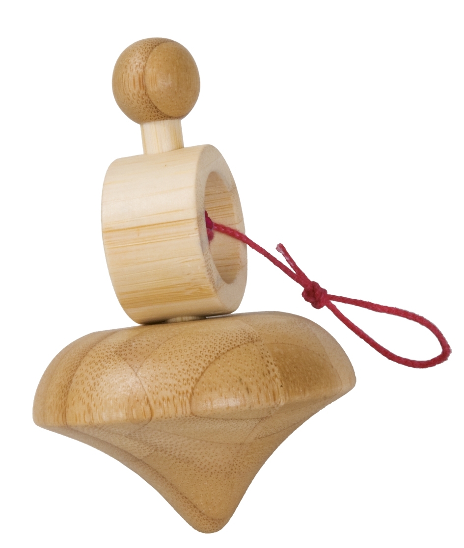 Bamboo-spinner with string