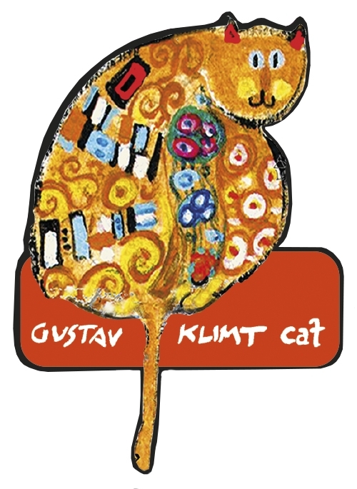 Magnet, MDF, Klimt-Cat