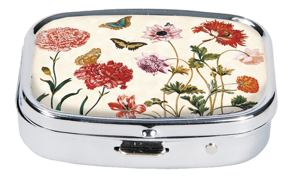 Pillbox, Merian, Flowers