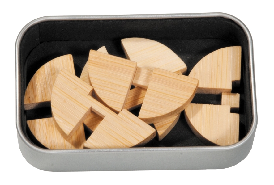 IQ-Test in a box, bamboo, Three Discs