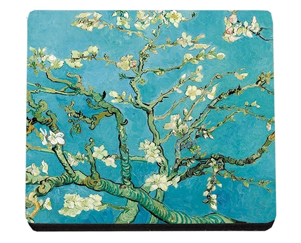 coaster, Van Gogh, Almond Blossom, MDF/Felt