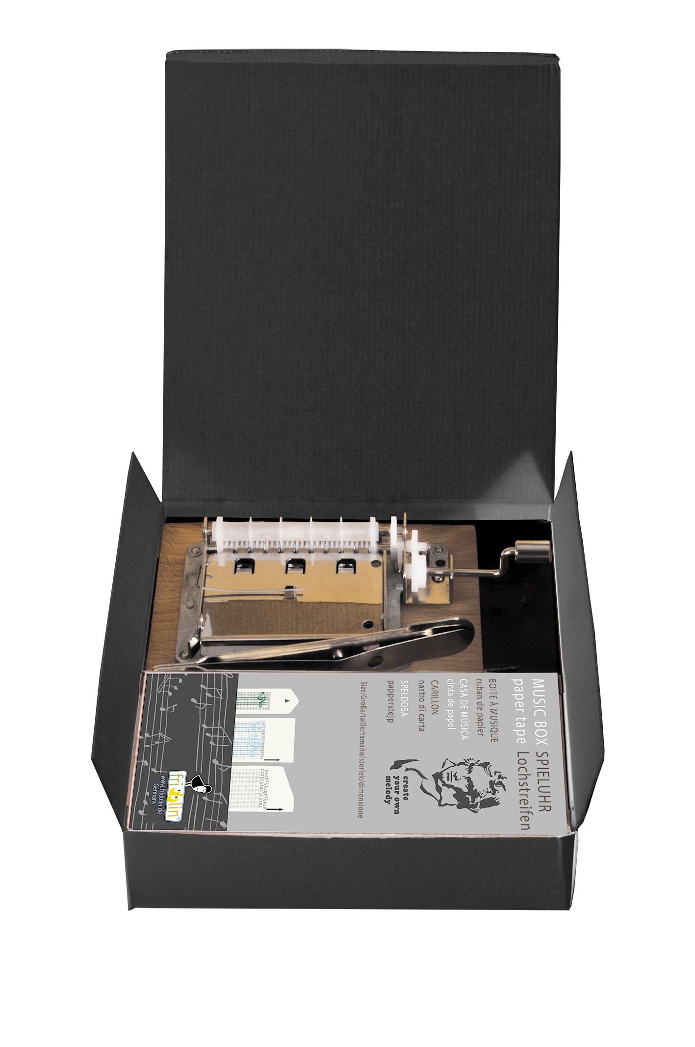 30-note music box for self punched melody stripes